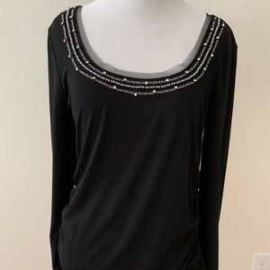 WHBM rhinestone top